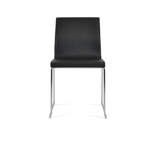 Soho Concept Polo Wire Stackable Dining Chair - Flexible Back, Brass & Beige, Durable Camira Era Fabric, 10 Year Guarantee Chrome,Black  Soho-concept-dining-chair-05624