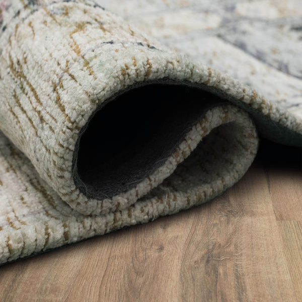 Karastan Rugs Zula Prieska Machine Woven Printed Polyester Area Rug Light Teal 8' x 10'