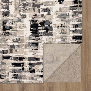 Karastan Rugs Vanguard by Drew & Jonathan Home Provenance Machine Woven Triexta Modern/Contemporary Area Rug Soot 2' 4" x 7' 10"
