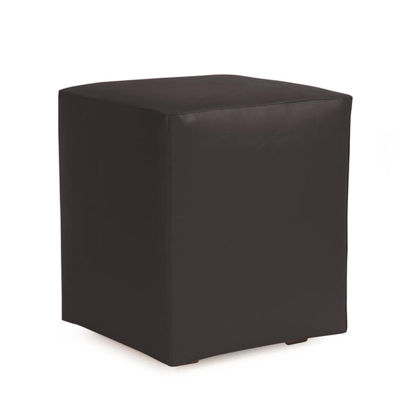 Howard Elliott Universal Patio Cube In Atlantis Black - Durable Outdoor Seating With Marine-grade Vinyl Cover Black 100% Pvc Q128-064-howard-elliott