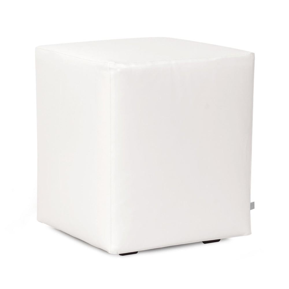 Howard Elliott Axis Ottoman - Stylish Modular Design With Durable Marine Vinyl Cover For Outdoor Elegance & Comfort White 100% Polyurethane Q128-944-howard-elliott