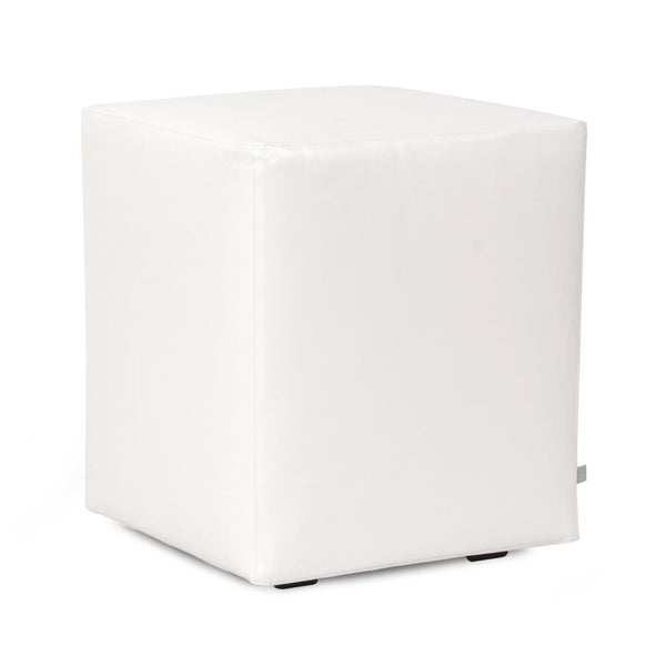 Howard Elliott Axis Ottoman - Stylish Modular Design With Durable Marine Vinyl Cover For Outdoor Elegance & Comfort White 100% Polyurethane Q128-944-howard-elliott