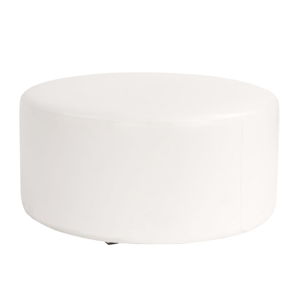 Howard Elliott Axis Ottoman - Stylish Modular Design With Durable Marine Vinyl Cover For Outdoor Elegance & Comfort White 100% Polyurethane Q128-944-howard-elliott