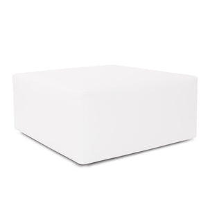 Howard Elliott Axis Ottoman - Stylish Modular Design With Durable Marine Vinyl Cover For Outdoor Elegance & Comfort White 100% Pvc ,Fabric Backing 100% Polyester Q133-944-howard-elliott