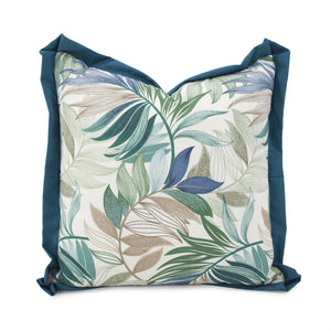 Howard Elliott Outdoor Pillow - Soft Woven Fabric With Durable Design For Indoor & Outdoor Living Spaces, Chic Style Blue 100% Polyester Q2-1274-howard-elliott