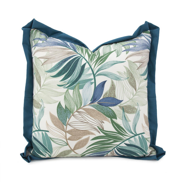 Howard Elliott Outdoor Pillow - Soft Woven Fabric With Durable Design For Indoor & Outdoor Living Spaces, Chic Style Blue 100% Polyester Q2-1274-howard-elliott