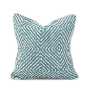 Howard Elliott Outdoor Pillow - Soft Woven Fabric With Durable Design For Indoor & Outdoor Living Spaces, Chic Style Blue 50% Polyester,50% Olefin Q2-1280-howard-elliott