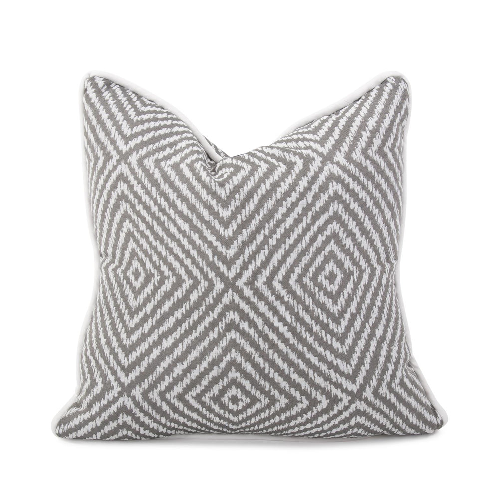 Howard Elliott Outdoor Pillow - Soft Woven Fabric With Durable Design For Indoor & Outdoor Living Spaces, Chic Style Gray 50% Polyester,50% Olefin Q2-1281-howard-elliott