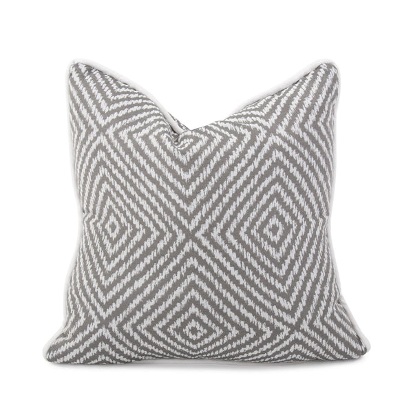 Howard Elliott Outdoor Pillow - Soft Woven Fabric With Durable Design For Indoor & Outdoor Living Spaces, Chic Style Gray 50% Polyester,50% Olefin Q2-1281-howard-elliott