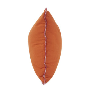 Howard Elliott 20 X 20 Outdoor Pillow With Designer Trim - Durable Sunbrella Fabric For Stylish Comfort Anywhere Orange 100% Sunbrella Acrylic Q2-297c-howard-elliott