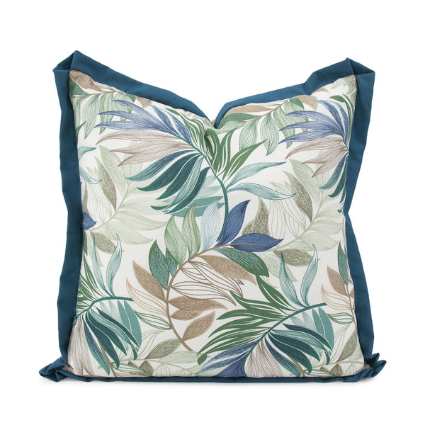 Howard Elliott Outdoor Pillow - Soft Woven Fabric With Durable Design For Indoor & Outdoor Living Spaces, Chic Style Blue 100% Polyester Q3-1274-howard-elliott