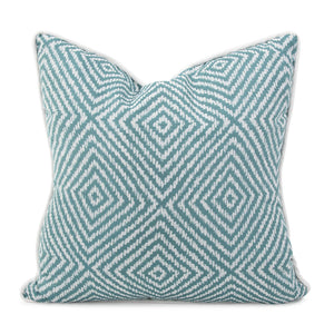 Howard Elliott Outdoor Pillow - Soft Woven Fabric With Durable Design For Indoor & Outdoor Living Spaces, Chic Style Blue 50% Polyester,50% Olefin Q3-1280-howard-elliott