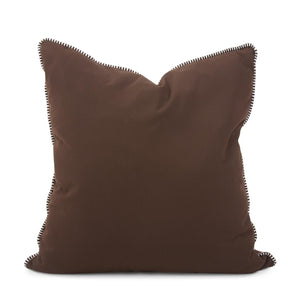Howard Elliott 20 X 20 Outdoor Pillow With Designer Trim - Durable Sunbrella Fabric For Stylish Comfort Anywhere Brown 100% Sunbrella Acrylic Q3-462c-howard-elliott