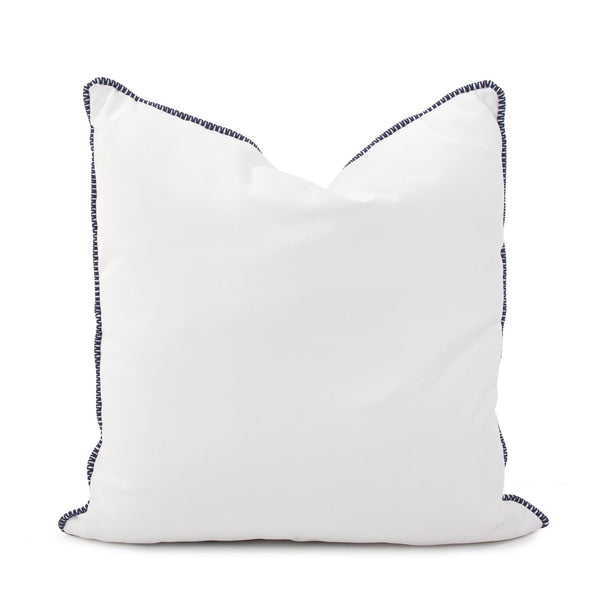 Howard Elliott 20 X 20 Outdoor Pillow With Designer Trim - Durable Sunbrella Fabric For Stylish Comfort Anywhere White 100% Sunbrella Acrylic Q3-467c-howard-elliott