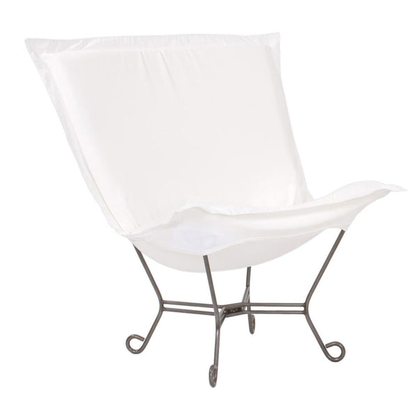 Howard Elliott Patio Puff Chair For Outdoor Relaxation – Durable Fabric, Stylish Design, Perfect For Summer Fun Brown 100% Sunbrella Acrylic Q500-467-howard-elliott