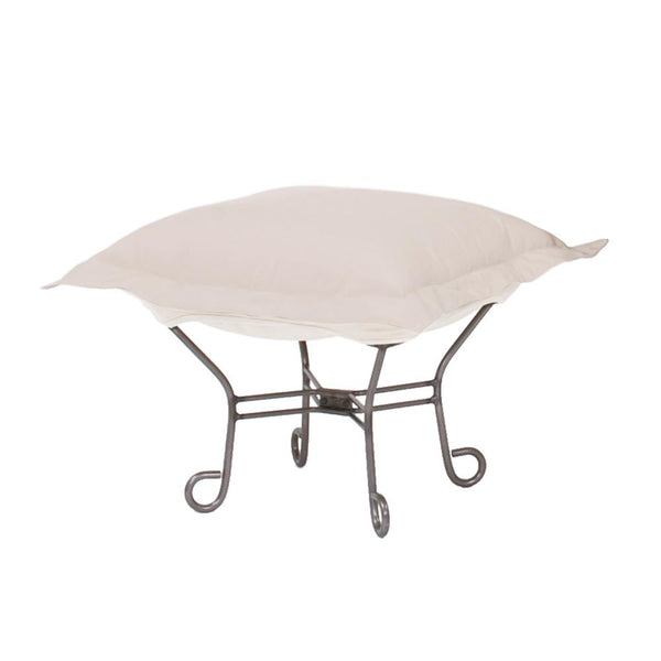 Howard Elliott Scroll Puff Ottoman – Luxurious Comfort With Removable Covers, Perfect For Any Stylish Living Space Brown 100% Sunbrella Acrylic Q510-463-howard-elliott