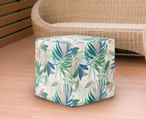 Howard Elliott Patio No Tip Block Foam Ottoman – Versatile Indoor/Outdoor Seating With Durable Alicante Fabric Cover Blue 100% Polyester Q850-1274-howard-elliott