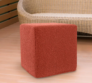 Howard Elliott Patio No Tip Block Foam Ottoman – Versatile Indoor/Outdoor Seating With Durable Alicante Fabric Cover Orange 93% Rolefin,7% Pes Q850-1338-howard-elliott