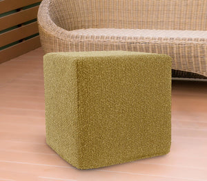 Howard Elliott Patio No Tip Block Foam Ottoman – Versatile Indoor/Outdoor Seating With Durable Alicante Fabric Cover Yellow 93% Rolefin,7% Pes Q850-1339-howard-elliott