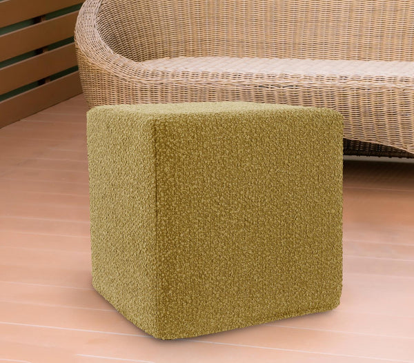 Howard Elliott Patio No Tip Block Foam Ottoman – Versatile Indoor/Outdoor Seating With Durable Alicante Fabric Cover Yellow 93% Rolefin,7% Pes Q850-1339-howard-elliott