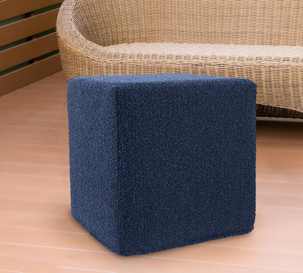 Howard Elliott Patio No Tip Block Foam Ottoman – Versatile Indoor/Outdoor Seating With Durable Alicante Fabric Cover Blue 93% Rolefin,7% Pes Q850-1341-howard-elliott
