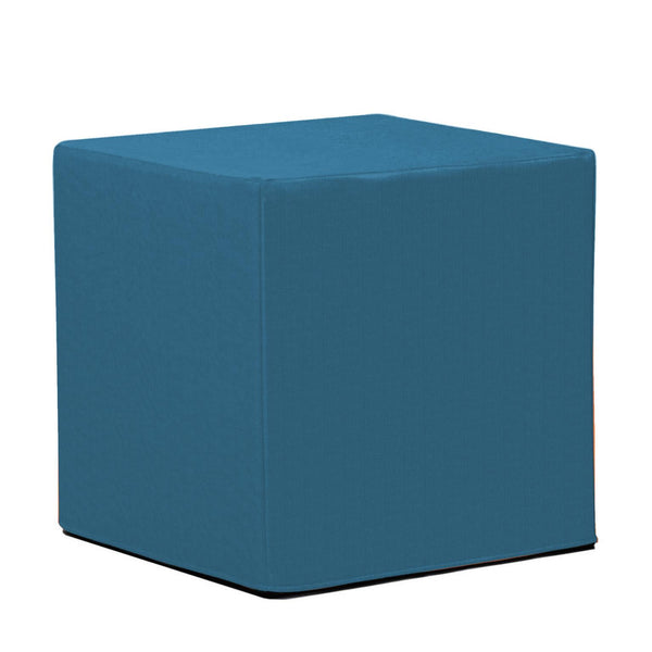 Howard Elliott No Tip Block Lightweight Foam Ottoman With Durable Sunbrella Cover For Indoor And Outdoor Use Blue 100% Sunbrella Acrylic Q850-298-howard-elliott