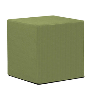 Howard Elliott No Tip Block Lightweight Foam Ottoman With Durable Sunbrella Cover For Indoor And Outdoor Use Green 100% Sunbrella Acrylic Q850-299-howard-elliott