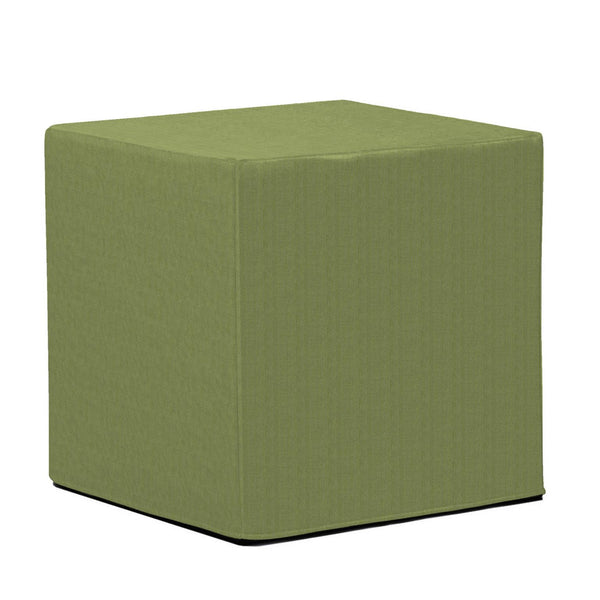 Howard Elliott No Tip Block Lightweight Foam Ottoman With Durable Sunbrella Cover For Indoor And Outdoor Use Green 100% Sunbrella Acrylic Q850-299-howard-elliott