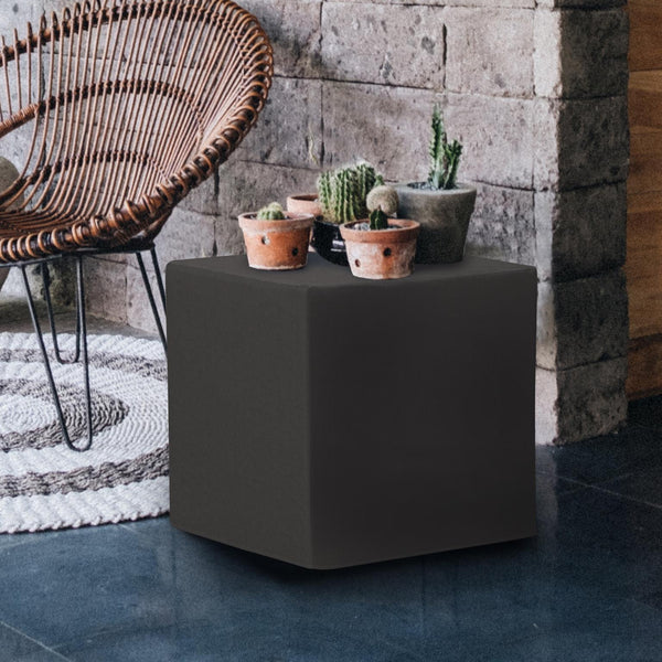 Howard Elliott No Tip Block Lightweight Foam Ottoman With Durable Sunbrella Cover For Indoor And Outdoor Use Gray 100% Sunbrella Acrylic Q850-460-howard-elliott