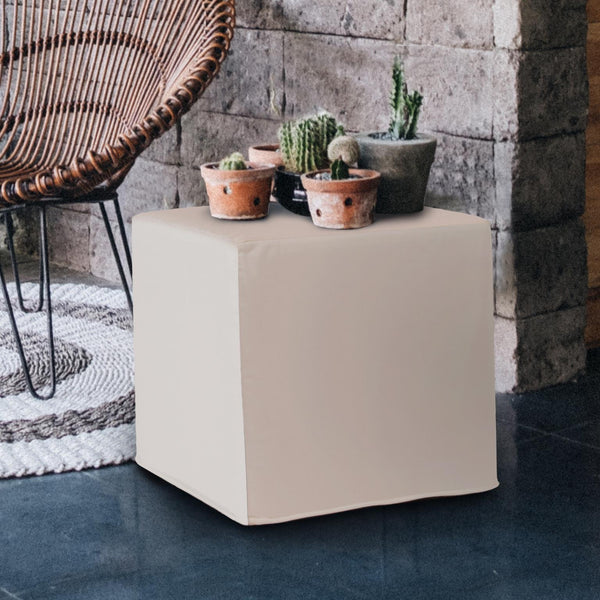 Howard Elliott No Tip Block Lightweight Foam Ottoman With Durable Sunbrella Cover For Indoor And Outdoor Use Brown 100% Sunbrella Acrylic Q850-463-howard-elliott