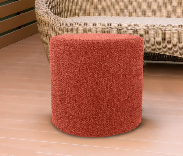 Howard Elliott Patio No-tip Cylinder Short – Versatile Foam Ottoman For Indoor And Outdoor Comfort And Style Orange 93% Rolefin,7% Pes Q851-1338-howard-elliott