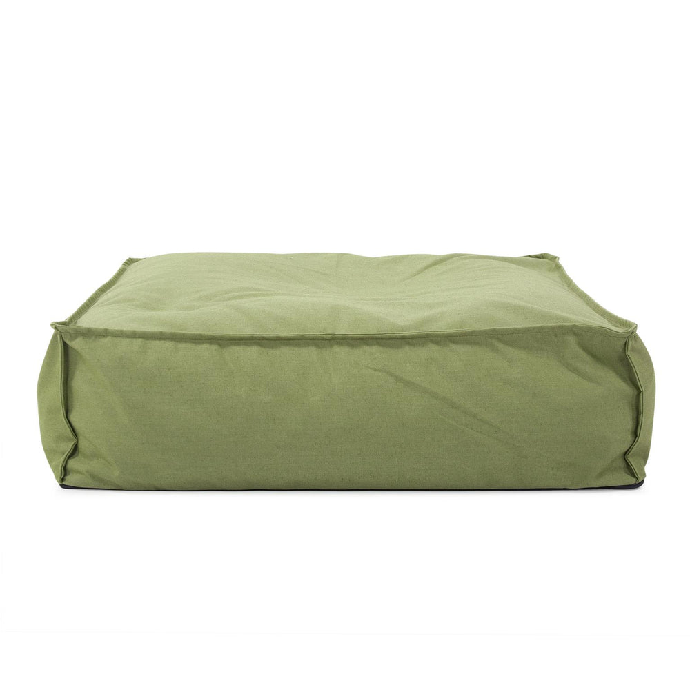 Howard Elliott Outdoor Square Floor Pouf - Handmade Seascape Pillow For Ultimate Comfort In Any Outdoor Space Green 100% Sunbrella Acrylic Q874-299-howard-elliott