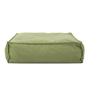 Howard Elliott Outdoor Square Floor Pouf - Handmade Seascape Pillow For Ultimate Comfort In Any Outdoor Space Green 100% Sunbrella Acrylic Q874-299-howard-elliott