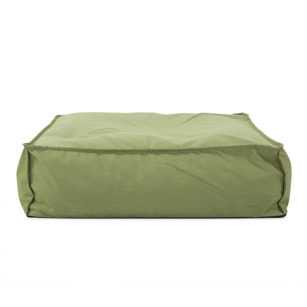 Howard Elliott Outdoor Square Floor Pouf - Handmade Seascape Pillow For Ultimate Comfort In Any Outdoor Space Green 100% Sunbrella Acrylic Q874-299-howard-elliott