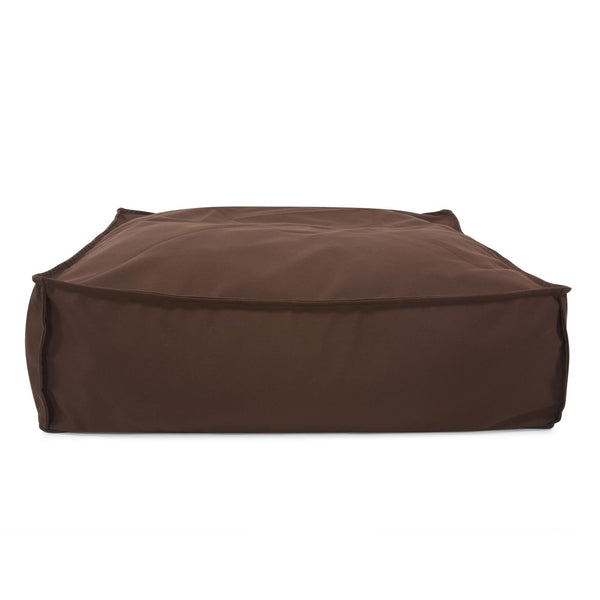 Howard Elliott Outdoor Square Floor Pouf - Handmade Seascape Pillow For Ultimate Comfort In Any Outdoor Space Brown 100% Sunbrella Acrylic Q874-462-howard-elliott