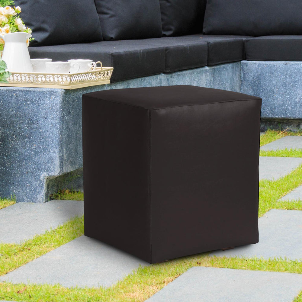 Howard Elliott Universal Cube Cover – Durable Sunbrella Fabric For Stylish Outdoor Decor And Season-long Protection Black 100% Pvc Qc128-064-howard-elliott