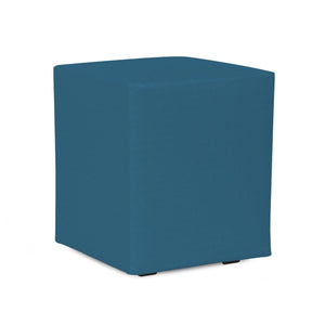 Howard Elliott Universal Cube Cover - Luxurious Faux Leather Slipcover For Stylish Home Décor Updates Blue 100% Sunbrella Acrylic Qc128-298-howard-elliott