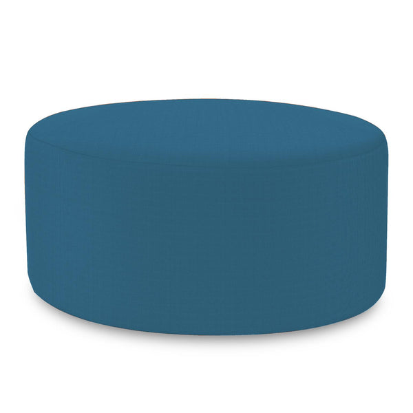 Howard Elliott Universal 36-inch Round Ottoman Cover - Durable Sunbrella Fabric For Stylish Outdoor Decor Upgrade Blue 100% Sunbrella Acrylic Qc132-298-howard-elliott