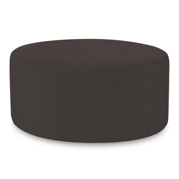 Howard Elliott Universal 36-inch Round Ottoman Cover - Durable Sunbrella Fabric For Stylish Outdoor Decor Upgrade Gray 100% Sunbrella Acrylic Qc132-460-howard-elliott
