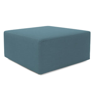 Howard Elliott Universal 36 Square Cover - Luxurious Faux Leather Slipcover For Stylish Ottoman Updates Today! Blue 100% Sunbrella Acrylic Qc133-298-howard-elliott
