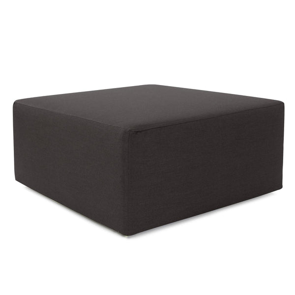 Howard Elliott Universal 36 Square Cover - Luxurious Faux Leather Slipcover For Stylish Ottoman Updates Today! Gray 100% Sunbrella Acrylic Qc133-460-howard-elliott