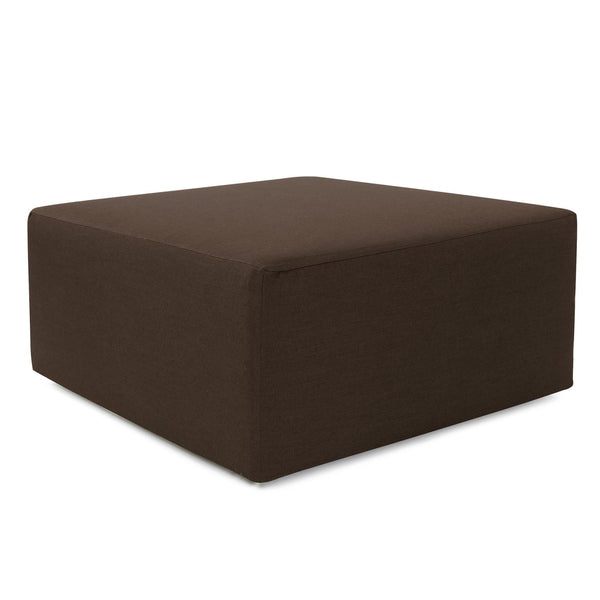 Howard Elliott Universal 36 Square Cover - Luxurious Faux Leather Slipcover For Stylish Ottoman Updates Today! Brown 100% Sunbrella Acrylic Qc133-462-howard-elliott