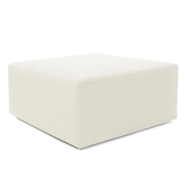 Howard Elliott Universal 36 Square Cover - Luxurious Faux Leather Slipcover For Stylish Ottoman Updates Today! White 100% Sunbrella Acrylic Qc133-467-howard-elliott