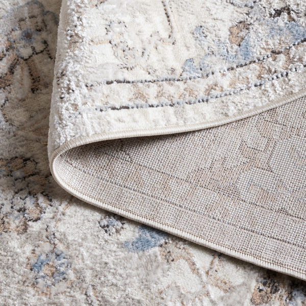 Safavieh Quincy Transitional Area Rug – Elegant Turkish Design, Durable & Plush For Cozy Living Spaces Ivory ,Beige 50% Polyester,50% Polypropylene Qcy102a-4