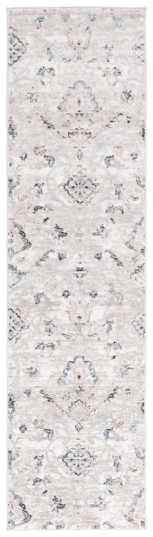 Safavieh Quincy Elegant Area Rug Runner - Transitional Design, Durable Power Loomed, Soft & Stylish Comfort Ivory ,Light Grey 50% Polyester,50% Polypropylene Qcy104a-28