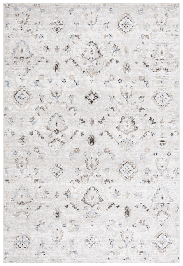 Safavieh Quincy Elegant Area Rug Runner - Transitional Design, Durable Power Loomed, Soft & Stylish Comfort Ivory ,Light Grey 50% Polyester,50% Polypropylene Qcy104a-5