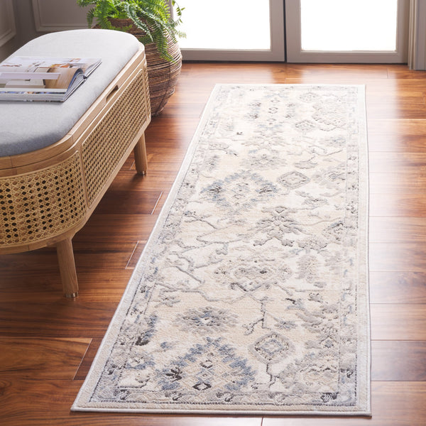 Safavieh Quincy Runner Area Rug - Luxurious Transitional Design For Hallways, Kitchens, And Stylish Spaces Ivory ,Beige 50% Polyester,50% Polypropylene Qcy106a-28