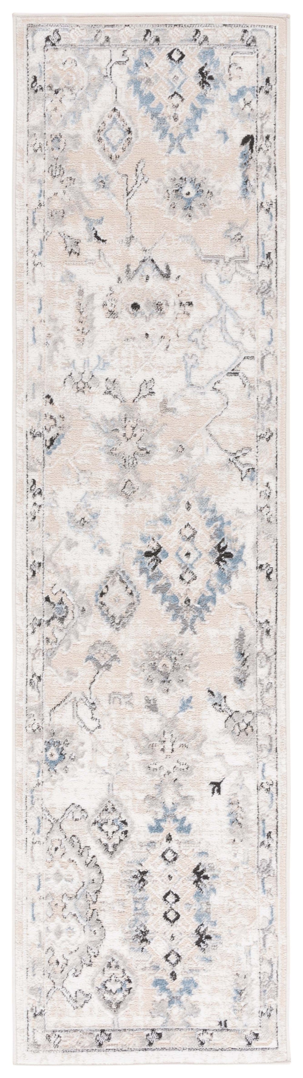 Safavieh Quincy Runner Area Rug - Luxurious Transitional Design For Hallways, Kitchens, And Stylish Spaces Ivory ,Beige 50% Polyester,50% Polypropylene Qcy106a-28