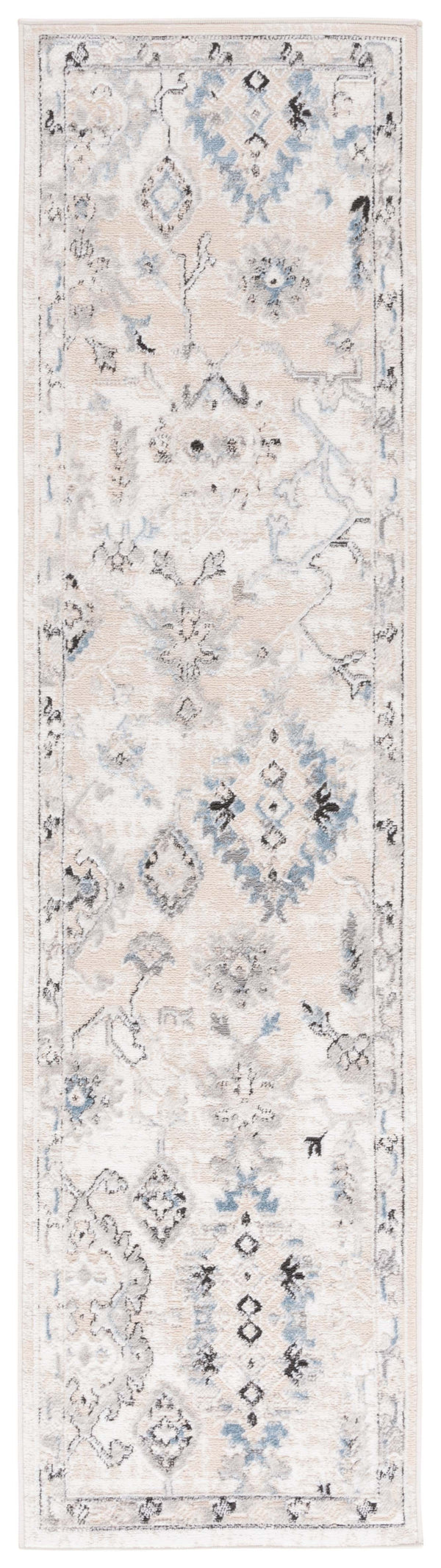 Safavieh Quincy Runner Area Rug - Luxurious Transitional Design For Hallways, Kitchens, And Stylish Spaces Ivory ,Beige 50% Polyester,50% Polypropylene Qcy106a-28