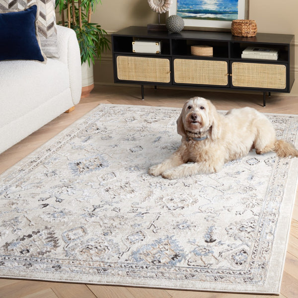 Safavieh Quincy Elegant Transitional Area Rug - Soft Comfort, Durable Power Loomed Craftsmanship, Classic Design Ivory ,Beige 50% Polyester,50% Polypropylene Qcy106a-8